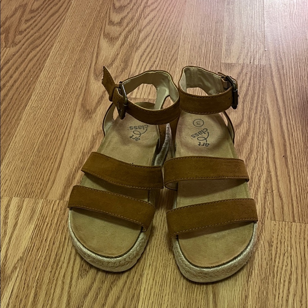 Art Class Brown Kids Sandals